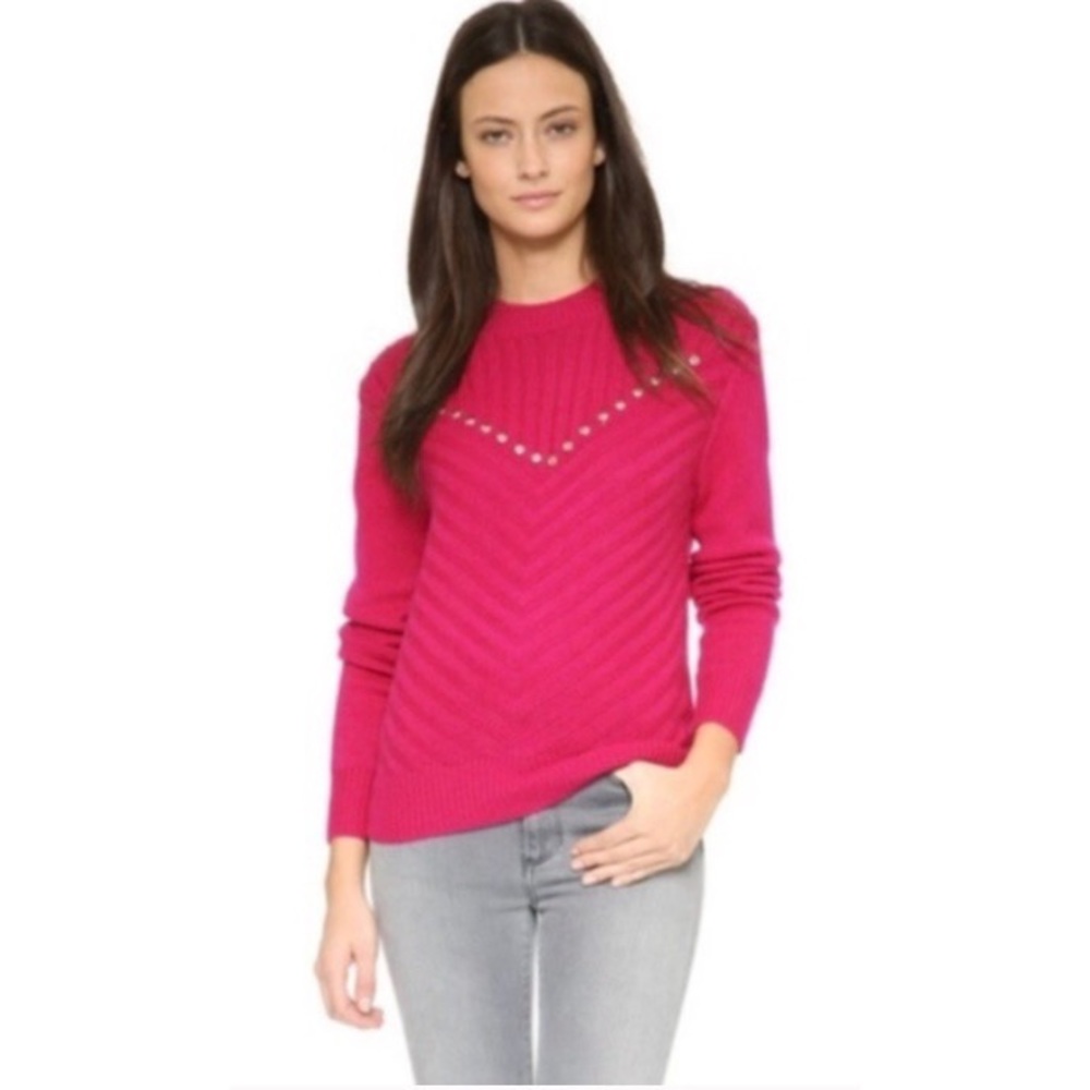 Rebecca Minkoff Magenta Durand Studded Swe…